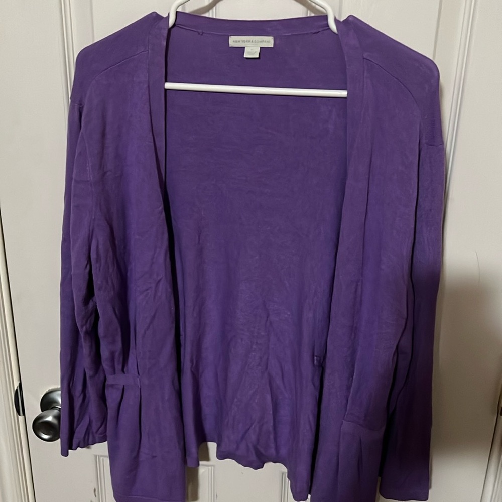 Women’s size XL 3/4 sleeve purple cardigan